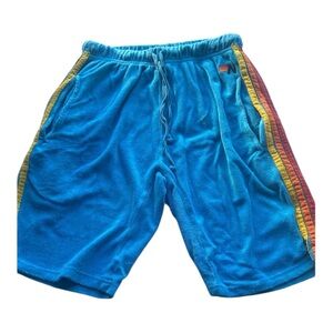 Aviator Nation Trendy blue sweat pant shorts size small surfer cali cotton modal